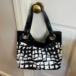 Dexter Purse/Bag Black &White Abstract
